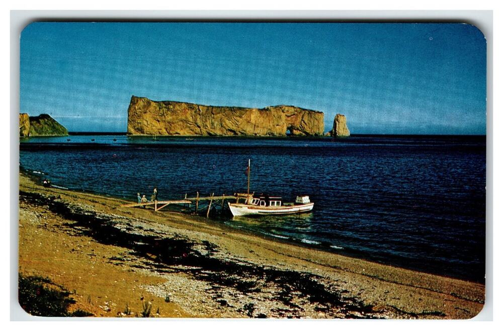 Percé Rock Quebec Canada Kodachrome Spectrume Postcard Alex Wilson Pub